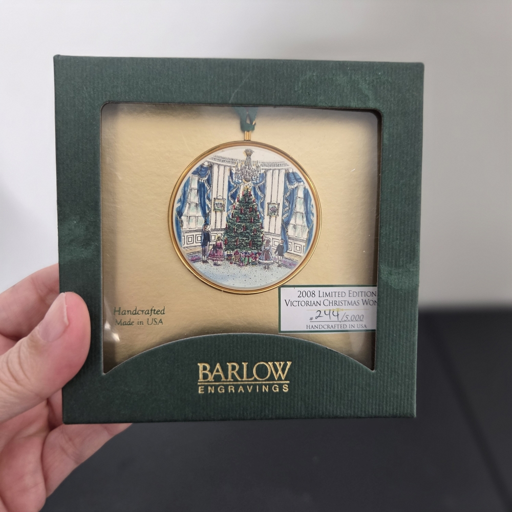 Victorian Christmas Wonder 2008 Ornament - Green/Gold By Barlow